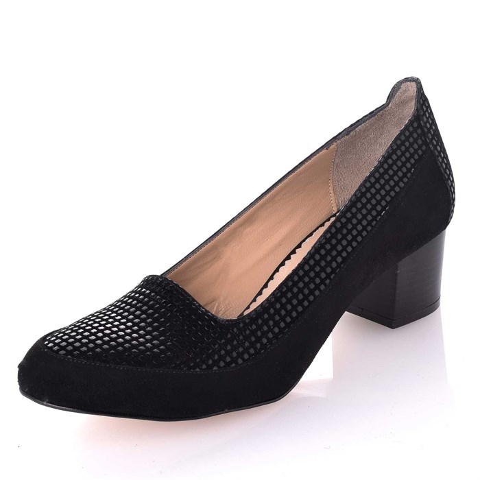 190214 siyah Büyük Numara Kadın Ayakkabısı