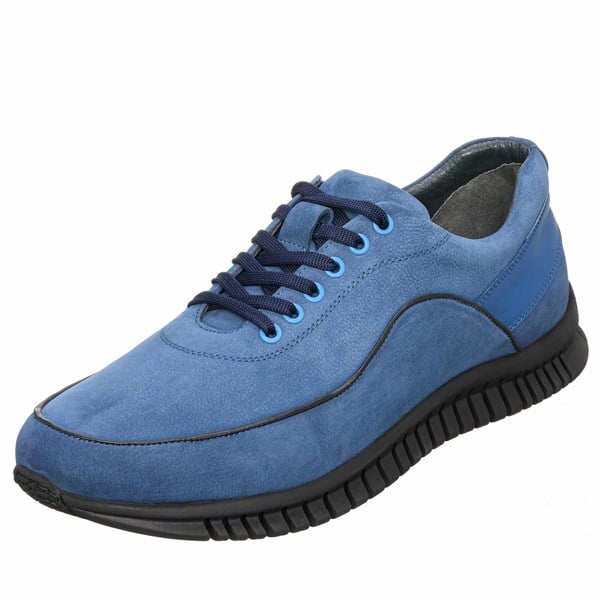 Costo shoes49-50 NumaralarGG1318 Mavi Dana Nubuk Kauçuk Taban Rahat Geniş Kalıp Büyük Numara 4 Mevsim Erkek Ayakkabısı