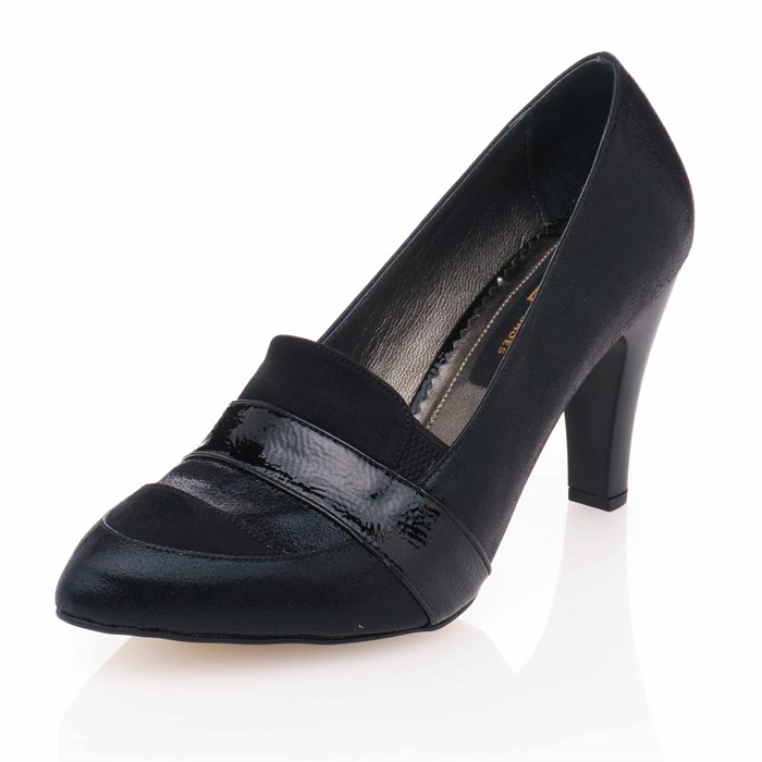 Costo shoesAbiye ve Topuklu Modellerimiz190328 Siyah Büyük Numara Kadın Ayakkabı