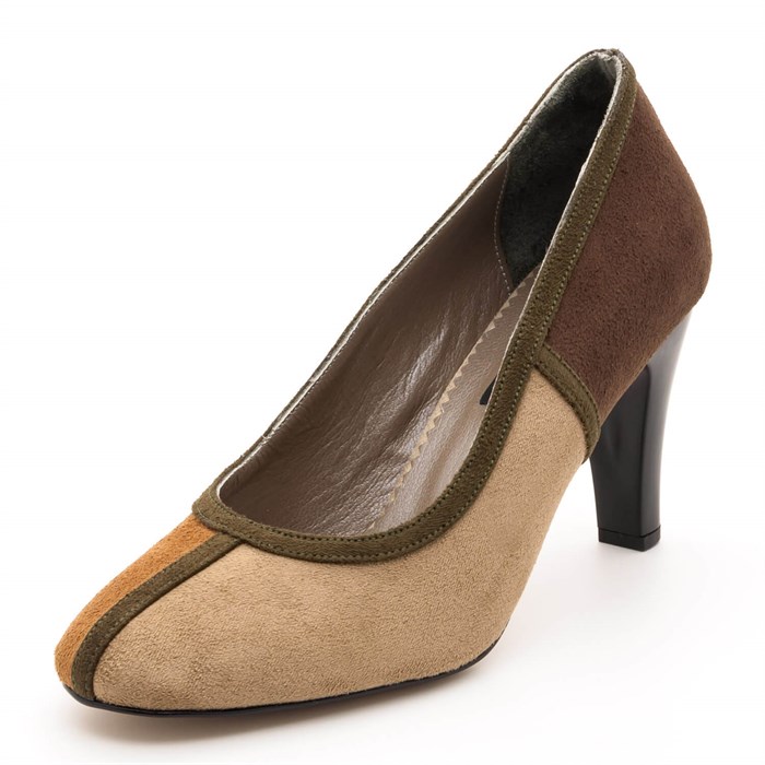 Costo shoesAbiye ve Topuklu Modellerimiz19536 Toprak Renkleri Büyük Numara Kadın Ayakkabısı