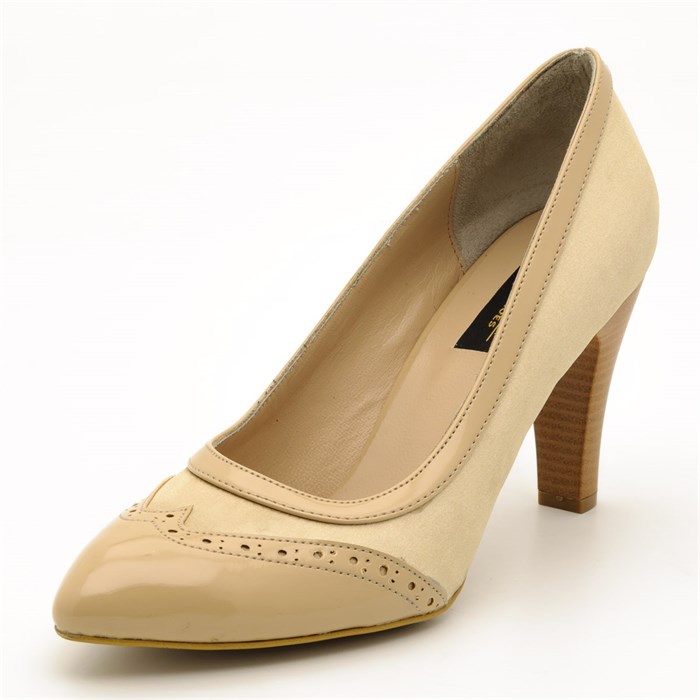 Costo shoesAbiye ve Topuklu Modellerimiz1954 krem Büyük Numara Kadın Ayakkabıları