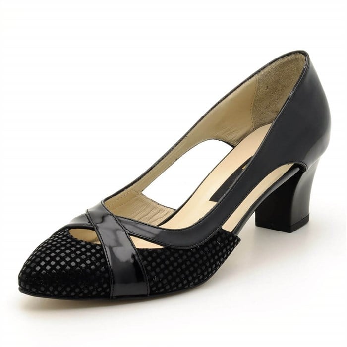 Costo shoesAbiye ve Topuklu Modellerimiz5389 Siyah Rugan Büyük Numara Bayan Ayakkabıları