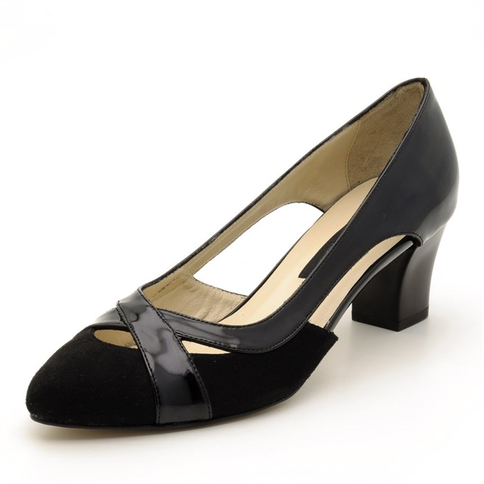 Costo shoesAbiye ve Topuklu Modellerimiz5389 Siyah Süet Büyük Numara Bayan Ayakkabıları