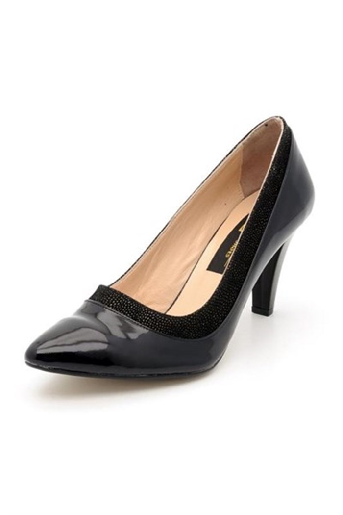 KT CollectionsAbiye ve Topuklu ModellerimizKT-1417-Rugan Büyük Numara Kadın Ayakkabıları