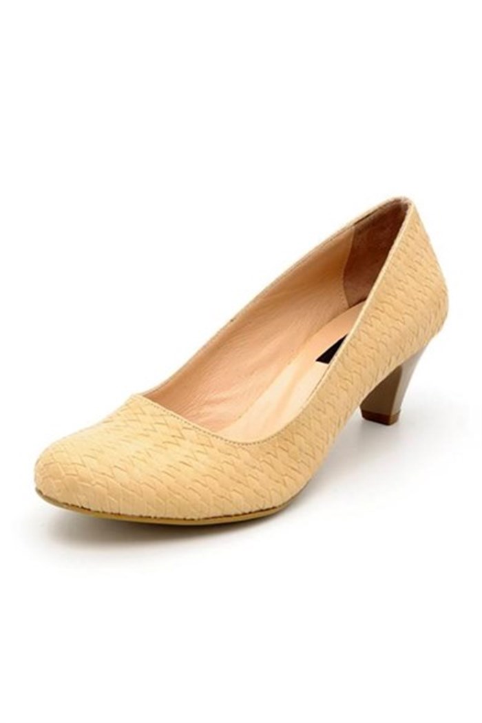 KT CollectionsAbiye ve Topuklu ModellerimizKT-2035-Krem Büyük Numara Kadın Ayakkabıları
