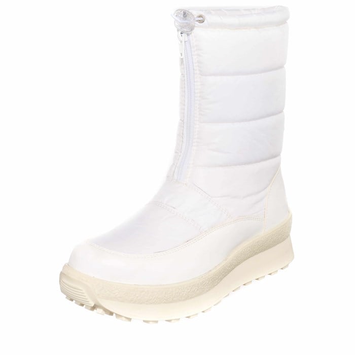 Costo shoesBot ve Çizme ModellerimizBT203 Beyaz Bot Kürklü Rahat Kalıp Büyük Numara 