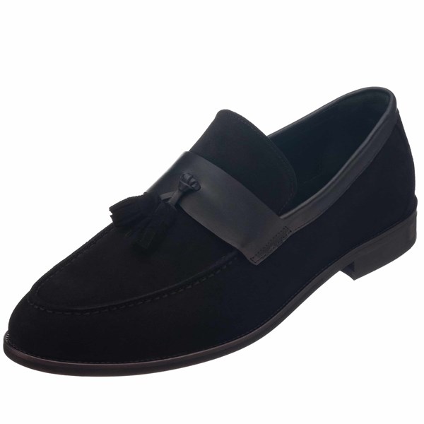 Costo shoesKlasik ModellerKD0696 Siyah Süet Neolit Taban Üst Kalite Deri Büyük Numara Erkek Ayakkabı