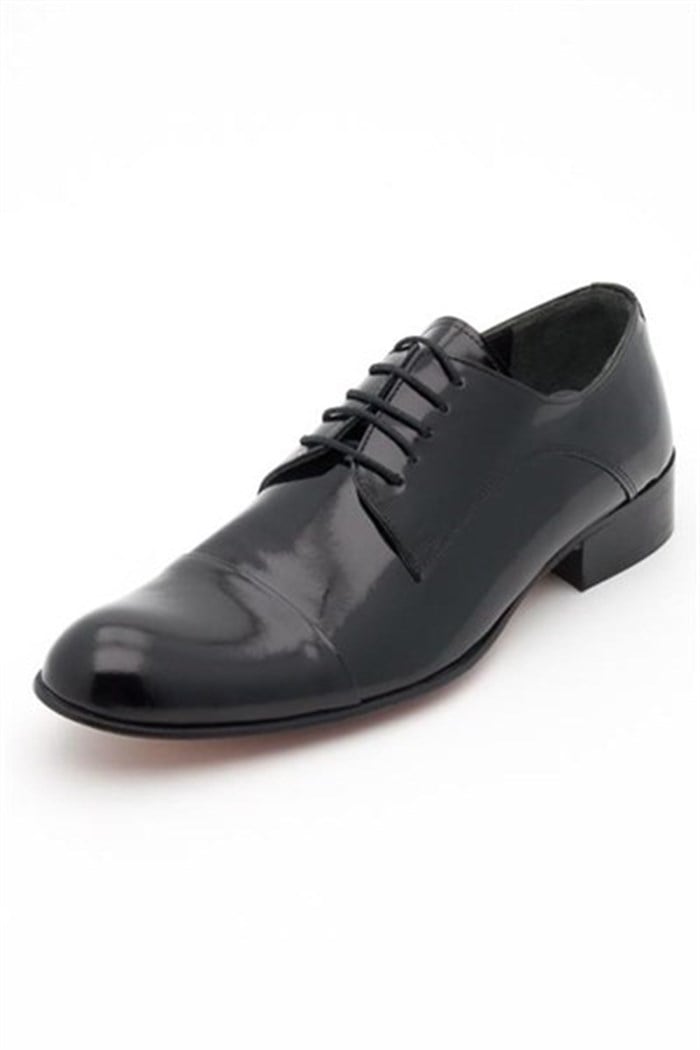 CRS CarissaKlasik ModellerKüçük Numara Erkek Ayakkabı 1132 Siyah Rugan