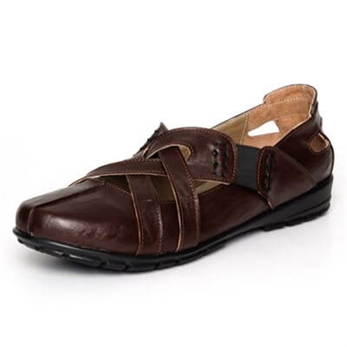 Terlik Sandalet ve Babet ModellerimizKT347 Kahve Büyük Numara Bayan Ayakkabı