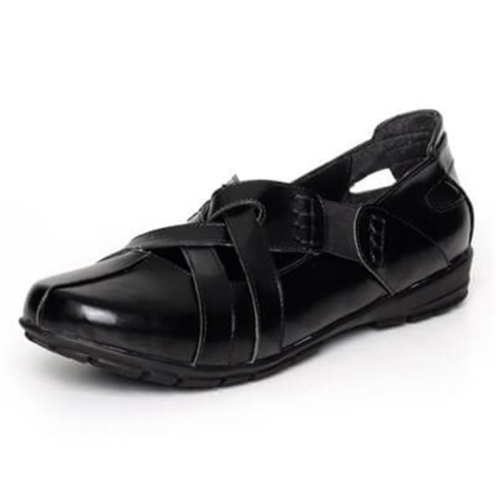 Terlik Sandalet ve Babet ModellerimizKT347 Siyah Büyük Numara Bayan Ayakkabı