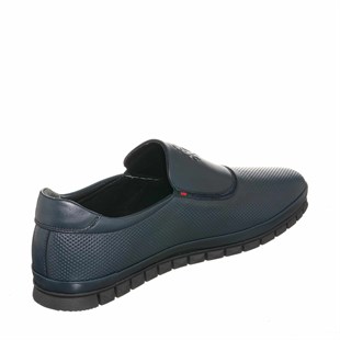 Costo shoes4 Mevsim ModellerEU6011 Lacivert Deri Büyük Numara Erkek Ayakkabı Kauçuk Taban Üst Kalite Özel Seri