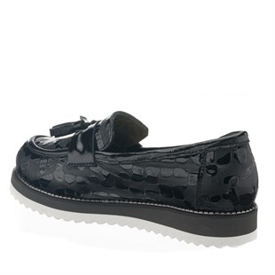 Costo shoes45OKS69 Siyah Odessa Üst Kalite Deri Çocuk Ayakkabısı