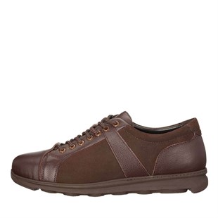 Costo shoes49-50 NumaralarB6166 Kahve Özel Seri 4 Mevsim Kauçuk Rahat Taban Büyük Numara Erkek Ayakkabı 