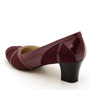 Costo shoesAbiye ve Topuklu Modellerimiz1368 Bordo Büyük Numara Bayan Ayakkabı