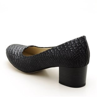 Costo shoesAbiye ve Topuklu Modellerimiz1453 Siyah Gri Büyük Numara Kadın Ayakkabısı