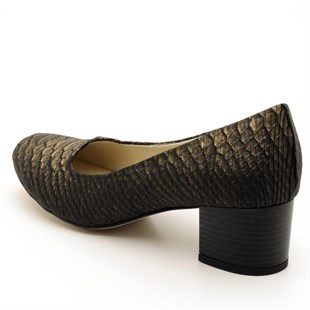 Costo shoesAbiye ve Topuklu Modellerimiz1453 Siyah Vizon Büyük Numara Kadın Ayakkabısı