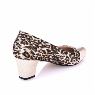Costo shoesAbiye ve Topuklu Modellerimiz1463 LEOPAR Büyük Numara Kadın Ayakkabıları