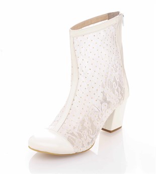 Costo shoesAbiye ve Topuklu Modellerimiz15631 Beyaz Topuklu Büyük Numara Kadın Ayakkabıları