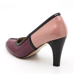 Costo shoesAbiye ve Topuklu Modellerimiz19536 Rugan Büyük Numara Kadın Ayakkabısı
