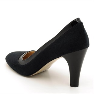 Costo shoesAbiye ve Topuklu Modellerimiz1973 Siyah Süet Büyük Numara Kadın Ayakkabıları