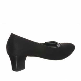 Costo shoesAbiye ve Topuklu ModellerimizKDR1631 Siyah Süet Rahat Geniş Kalıp Büyük numara Özel Seri Kadın Ayakkabısı