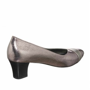 Costo shoesAbiye ve Topuklu ModellerimizKDR1717 Bronze Özel Seri Rahat Kalıp Büyük Numara Kadın Ayakkabı