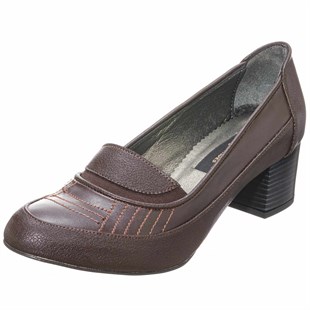 Costo shoesAbiye ve Topuklu ModellerimizKDR1876 Kahve Büyük numara Rahat Kalıplı Yeni Sezon Büyük Numara Kadın Ayakkabısı