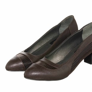 Costo shoesAbiye ve Topuklu ModellerimizKDR1976  Acı Kahve Rahat Geniş Kalıp Büyük Numara Kadın Ayakkabı Özel Seri