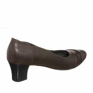 Costo shoesAbiye ve Topuklu ModellerimizKDR1976  Acı Kahve Rahat Geniş Kalıp Büyük Numara Kadın Ayakkabı Özel Seri