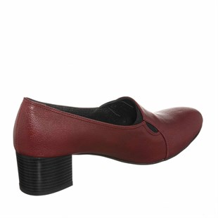 Costo shoesAbiye ve Topuklu ModellerimizKDR2112 Bordo rahat Geniş Kalıp büyük Numara Kadın Ayakkabısı