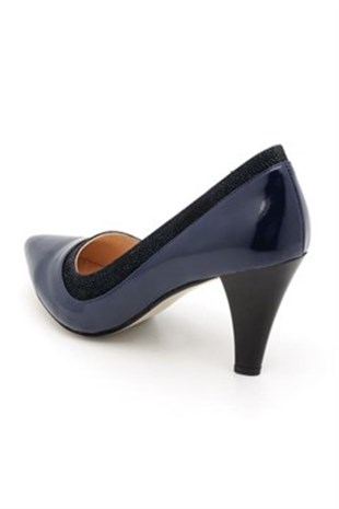 KT CollectionsAbiye ve Topuklu ModellerimizKT-1412-Lacivert Büyük Numara Kadın Ayakkabıları