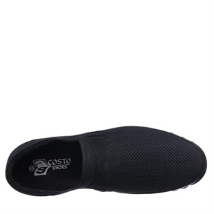 COSTO SHOESANASAYFAMAG1041-1 Lacivert Nubuk Yazlık Büyük Numara Dana Derisi Rahat Geniş Kalıp Erkekr Ayakkabı