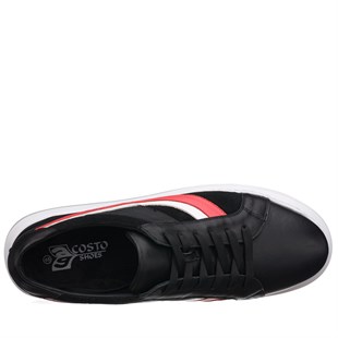 COSTO SHOESANASAYFAMBNC2136 Siyah Deri Büyük Numara Spor Ayakkabı