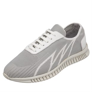 COSTO SHOESANASAYFAMEray-02 GRİ-Beyaz spor ayakkabı rahat geniş kalıp kauçuk esnen taban 