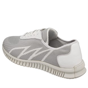 COSTO SHOESANASAYFAMEray-02 GRİ-Beyaz spor ayakkabı rahat geniş kalıp kauçuk esnen taban 