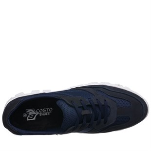 COSTO SHOESANASAYFAMGG1319 Lacivert  Airfile & Deri Garnili Rahat Geniş Kalıp Spor Ayakkabı