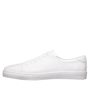 COSTO SHOESANASAYFAMKadir-01 Beyaz Dana Derisi Büyük Numara erkek spor ayakkabısı rahat geniş kalıp şık 