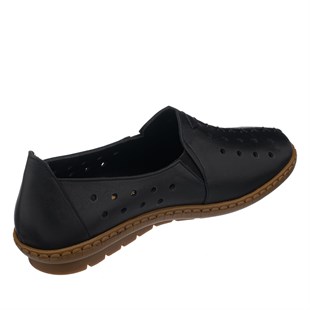 COSTO SHOESANASAYFAMPR 2211 Siyah deri  gündelik büyük numara ayakkabı  rahat geniş kalıp iç dış üst kalite deri yeni sezon
