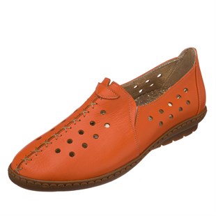 COSTO SHOESANASAYFAMPR 2211 Turuncu deri  gündelik büyük numara ayakkabı  rahat geniş kalıp iç dış üst kalite deri yeni sezon