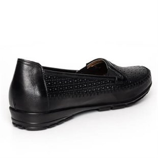 Anne Gurubu Rahat ModellerT1707 Siyah Büyük Numara Bayan Ayakkabı