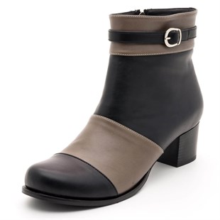 Costo shoesBot ve Çizme Modellerimiz17273 Siyah Vizon Büyük Numara Bayan Ayakkabı