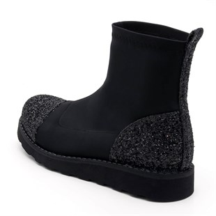 Costo shoesBot ve Çizme Modellerimiz19273 Siyah strech kumaş Büyük Numara Bayan Ayakkabı