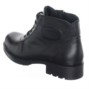 Costo shoesBot ve Çizme ModellerimizF1453 Siyah Deri Üst Kalite Erkek Büyük Numara Bot