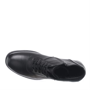 Costo shoesBot ve Çizme ModellerimizF1453 Siyah Deri Üst Kalite Erkek Büyük Numara Bot