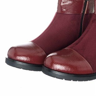 Costo shoesBot ve Çizme ModellerimizK101-1 Bordo Büyük Numara Özel Seri Kadın Botları