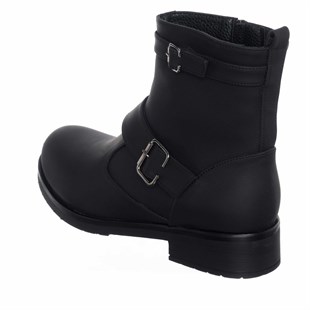Costo shoesBot ve Çizme ModellerimizK313-4 Siyah Nubuk Büyük Numara Kadın Botları