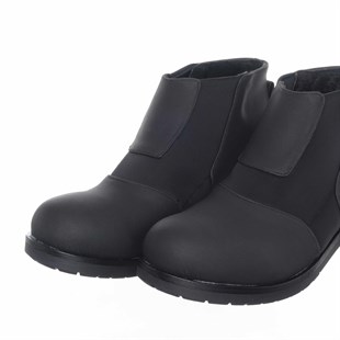 Costo shoesBot ve Çizme ModellerimizK382 Siyah Nubuk Streç Büyük Numara Kadın Botu