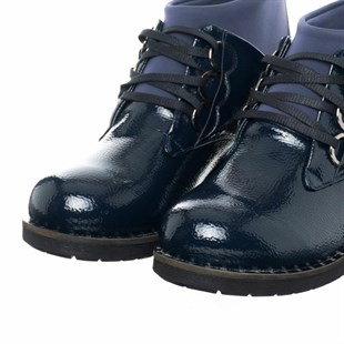 Costo shoesBot ve Çizme ModellerimizK406-3 Lacivert Büyük Numara Kadın Botları