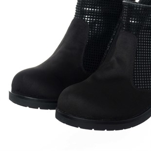 Costo shoesBot ve Çizme ModellerimizK505-1 Siyah Süet Büyük Numara Kadın Botları
