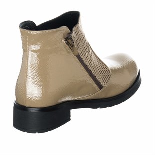 Costo shoesBot ve Çizme ModellerimizK505-3 Vizon Rugan Büyük Numara Kadın Botları